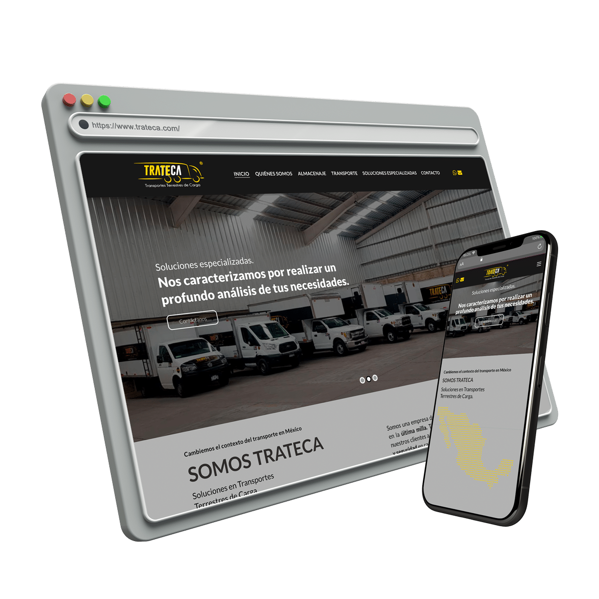 mockup web informativa